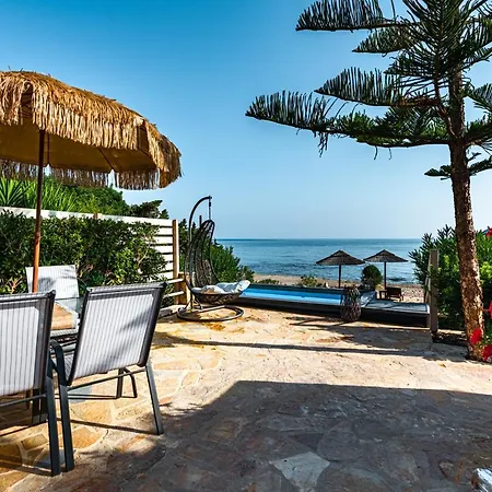 Beachfront Andriana With Mini Pool And